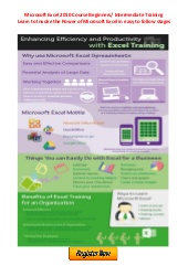 Microsoft excel classes online