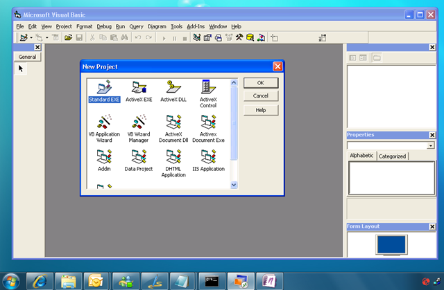 Visual Basic 6.0 Windows 7